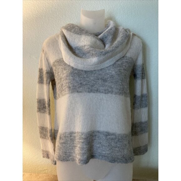 Free People Small Lulu Rugby sweater Alpaca & nylon new Cowl or slouch striped - Picture 3 of 13